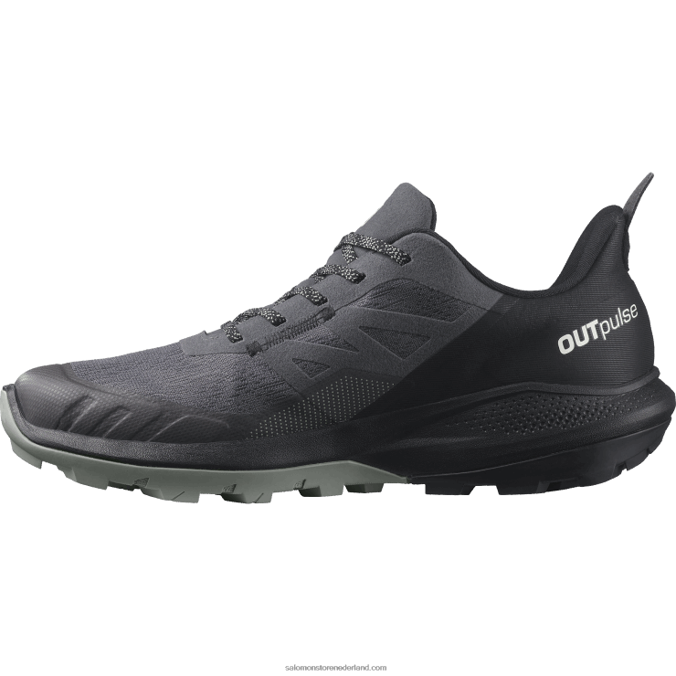 heren wandelschoenen - outpulse gore-tex Salomon 22DD844 magneet/zwart/smeedijzer
