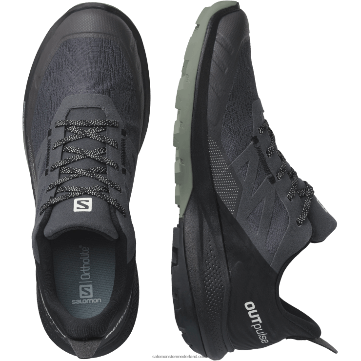 heren wandelschoenen - outpulse gore-tex Salomon 22DD844 magneet/zwart/smeedijzer