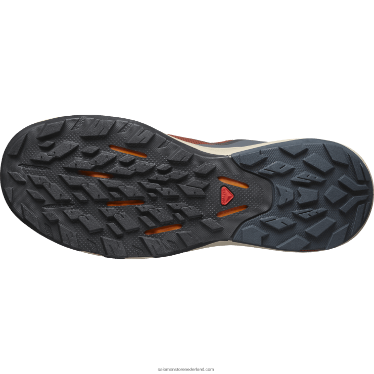 heren wandelschoenen - outpulse gore-tex Salomon 22DD845 gebrande henna/oostindische inkt/kurkuma