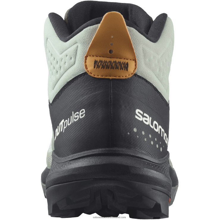 heren wandelschoenen - outpulse mid gore-tex Salomon 22DD831 smeedijzer/zwart/levendig oranje