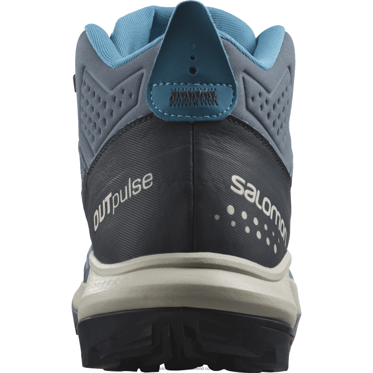 heren wandelschoenen - outpulse mid gore-tex Salomon 22DD832 china blauw/koolstof/maansteen