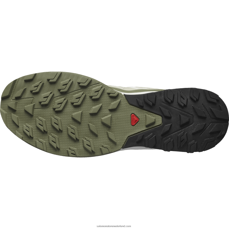 heren wandelschoenen - outrise Salomon 22DD824 mosgrijs/diep korstmosgroen/suikeramandel