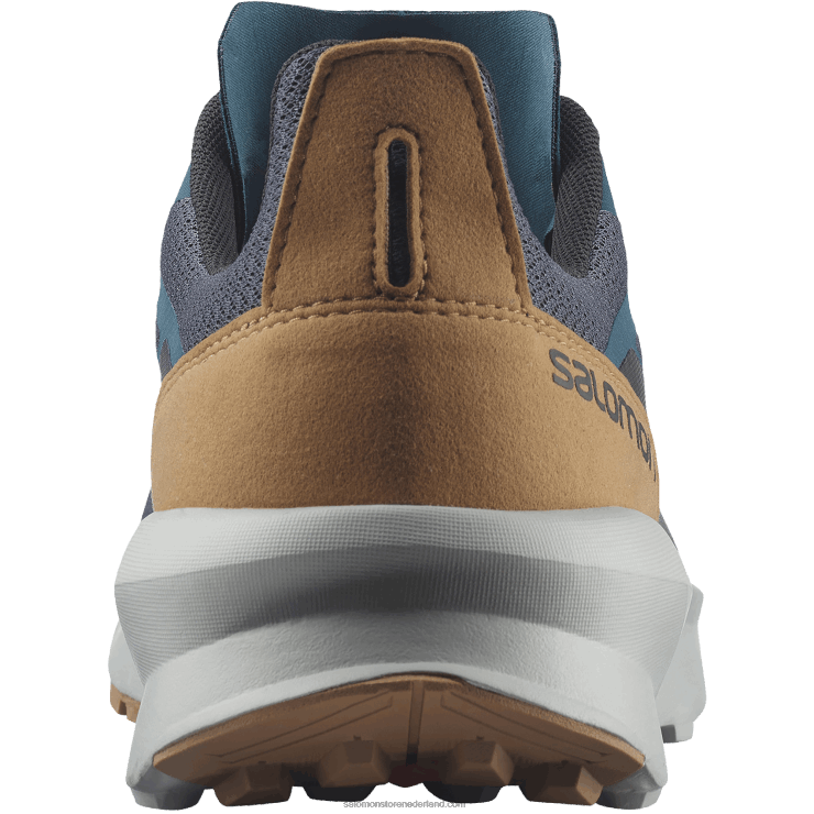 heren wandelschoenen - patrouille Salomon 22DD846 magneet/parelblauw/tabaksbruin