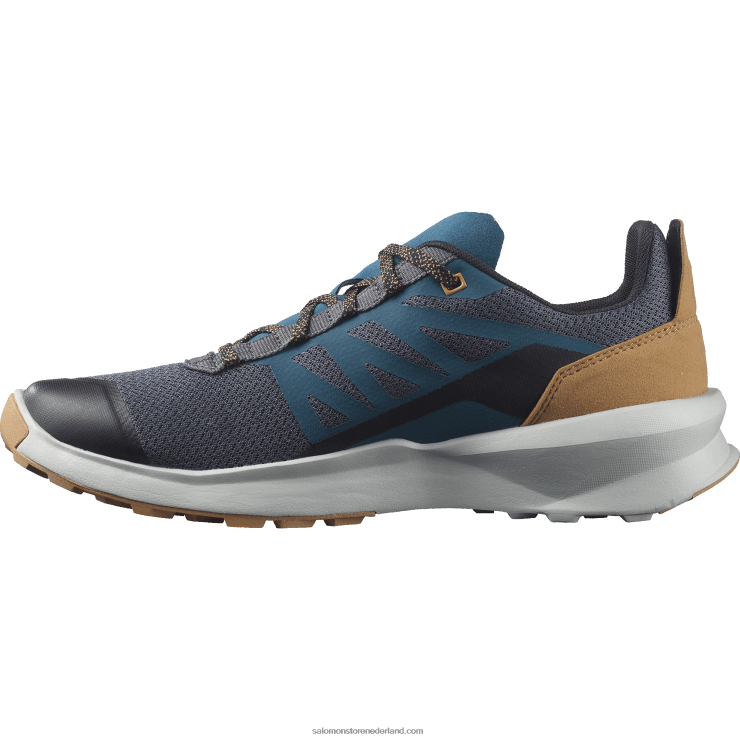 heren wandelschoenen - patrouille Salomon 22DD846 magneet/parelblauw/tabaksbruin