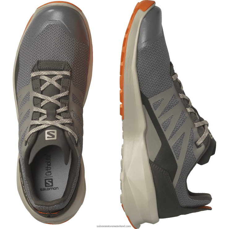 heren wandelschoenen - patrouille Salomon 22DD848 tin/veergrijs/scharlaken ibis