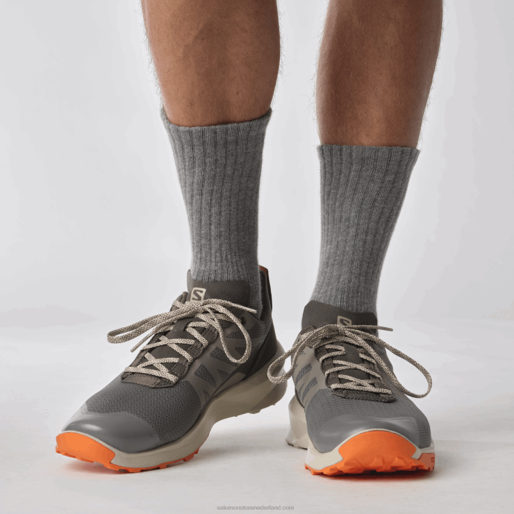 heren wandelschoenen - patrouille Salomon 22DD848 tin/veergrijs/scharlaken ibis