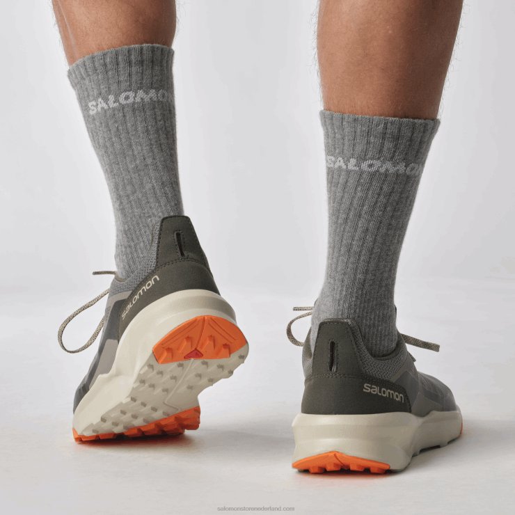 heren wandelschoenen - patrouille Salomon 22DD848 tin/veergrijs/scharlaken ibis