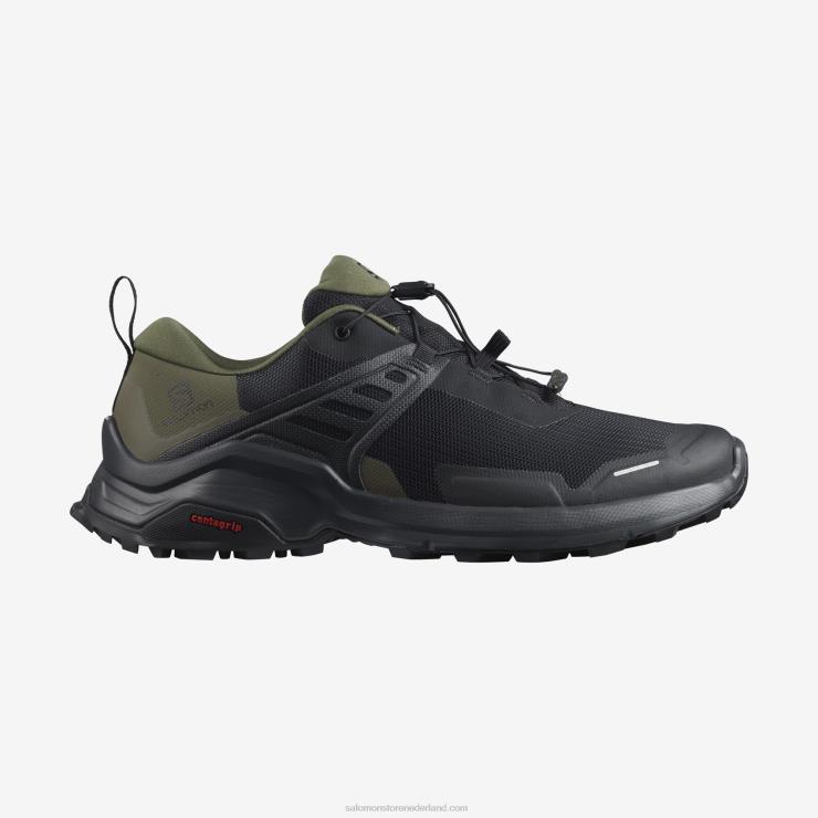heren wandelschoenen - x raise Salomon 22DD857 zwart/druivenblad/fantoom