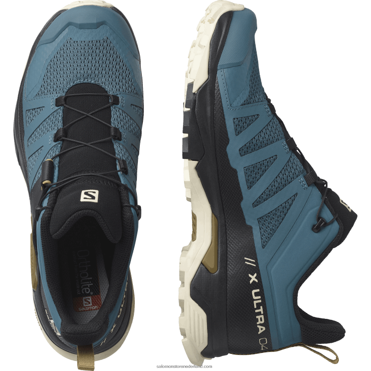 heren wandelschoenen - x ultra 4 Salomon 22DD825 wilde eend blauw/gebleekt zand/bronsbruin