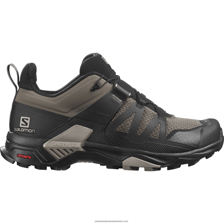 heren wandelschoenen - x ultra 4 Salomon 22DD827 bungeekoord/zwart/vintage kaki