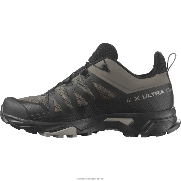 heren wandelschoenen - x ultra 4 Salomon 22DD827 bungeekoord/zwart/vintage kaki