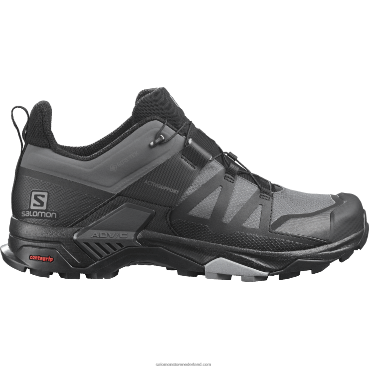 heren wandelschoenen - x ultra 4 gore-tex Salomon 22DD813 magneet/zwart/monument