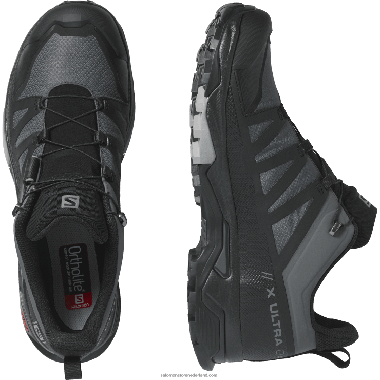 heren wandelschoenen - x ultra 4 gore-tex Salomon 22DD813 magneet/zwart/monument