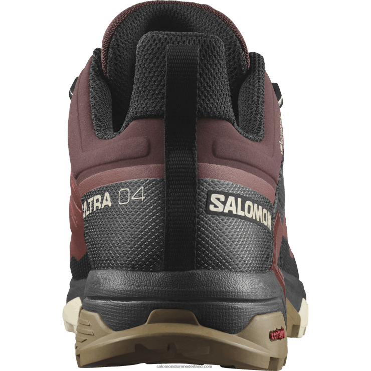 heren wandelschoenen - x ultra 4 gore-tex Salomon 22DD815 gebrande henna/zwart/saai goud