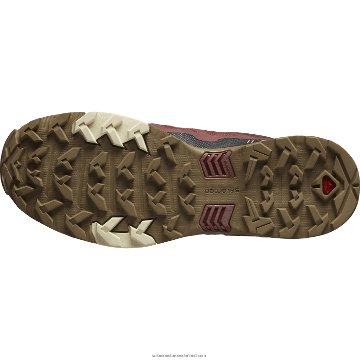 heren wandelschoenen - x ultra 4 gore-tex Salomon 22DD815 gebrande henna/zwart/saai goud