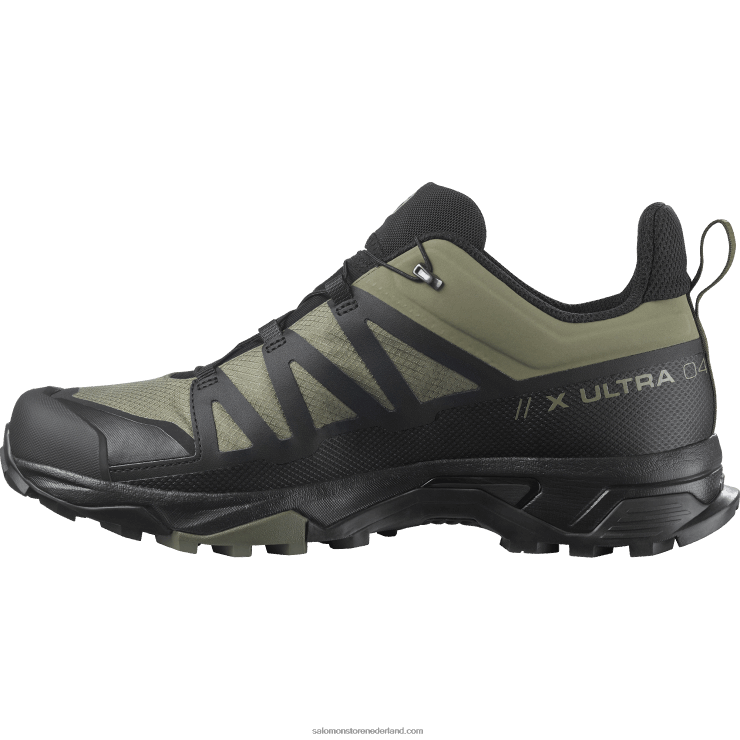 heren wandelschoenen - x ultra 4 gore-tex Salomon 22DD816 diep korstmos groen/zwart/olijf nacht