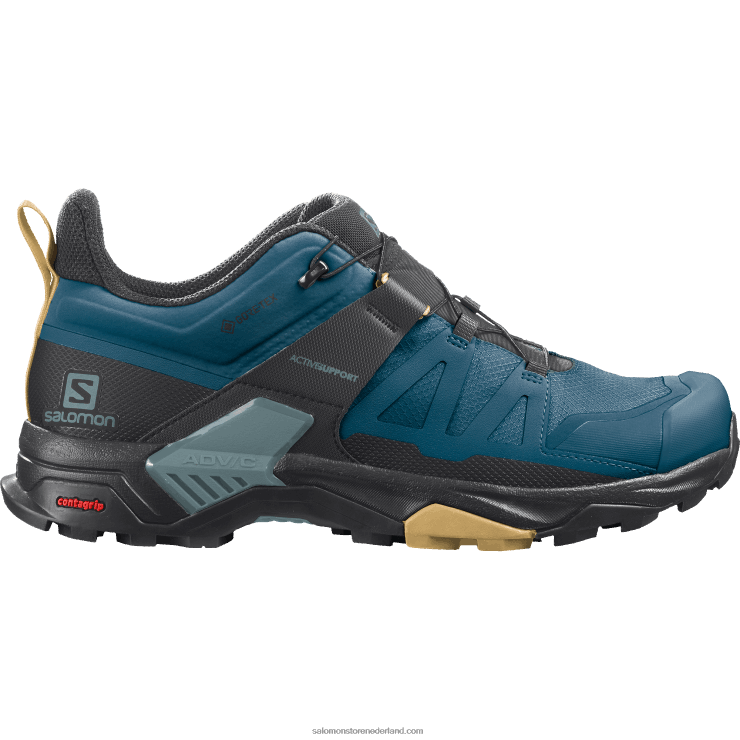 heren wandelschoenen - x ultra 4 gore-tex Salomon 22DD817 legioenblauw/zwart/herfstblad