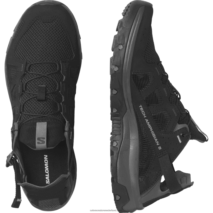 heren waterschoenen - techamphibian 5 Salomon 22DD82 zwart/magneet/monument