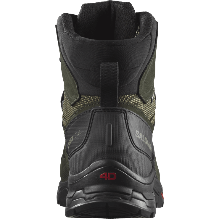 leren wandelschoenen voor heren - quest 4 gore-tex Salomon 22DD85 olijfnacht/turf/safari