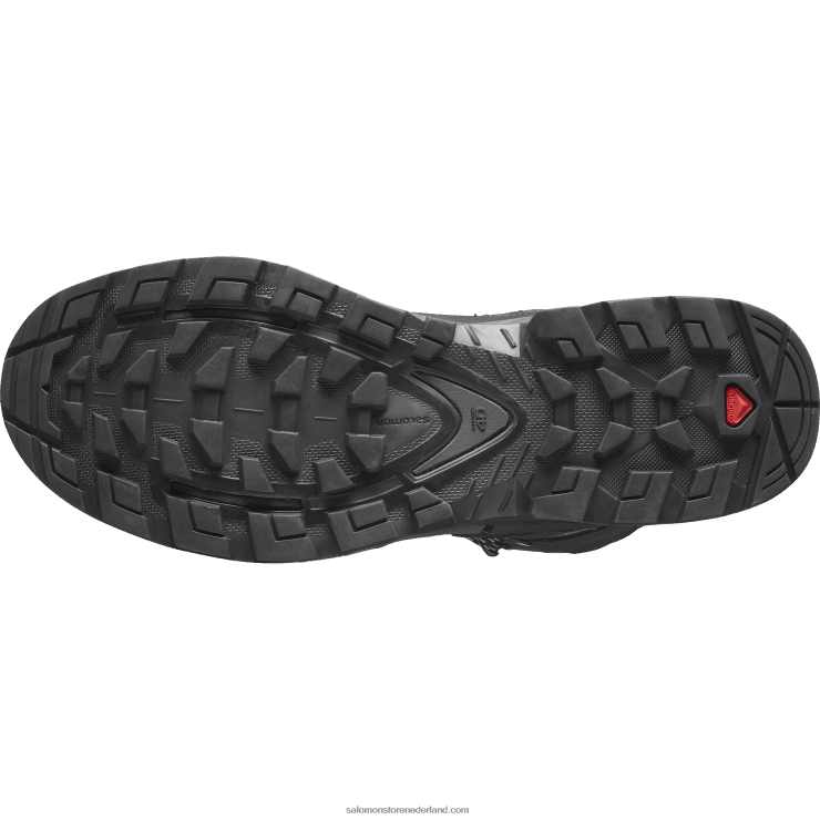 leren wandelschoenen voor heren - quest 4 gore-tex Salomon 22DD87 magneet/zwart/steengroeve