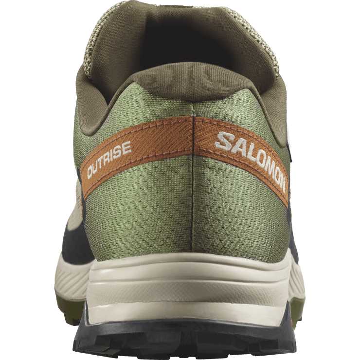 wandelschoenen voor heren - outrise clima waterdicht Salomon 22DD854 mosgrijs/olijf nacht/suiker amandel