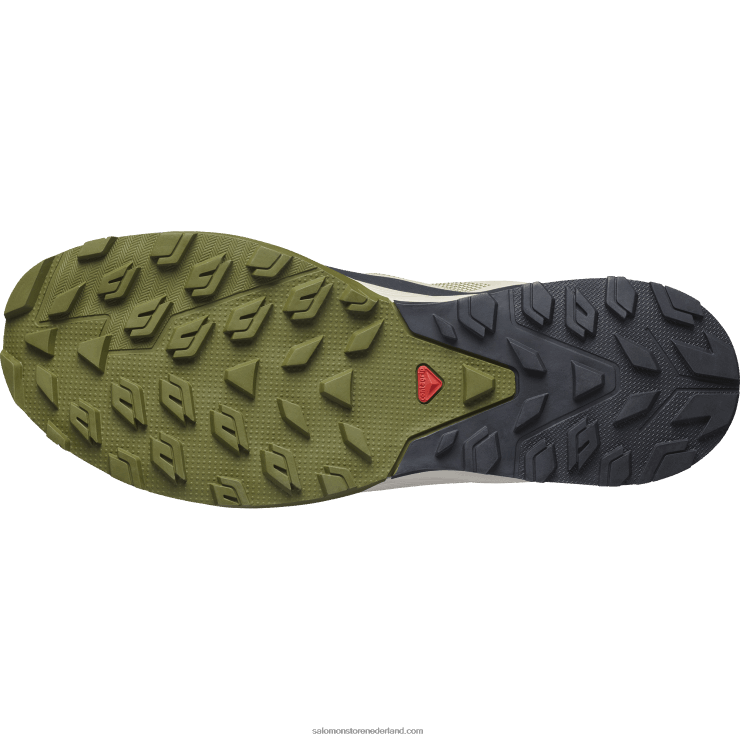 wandelschoenen voor heren - outrise clima waterdicht Salomon 22DD854 mosgrijs/olijf nacht/suiker amandel