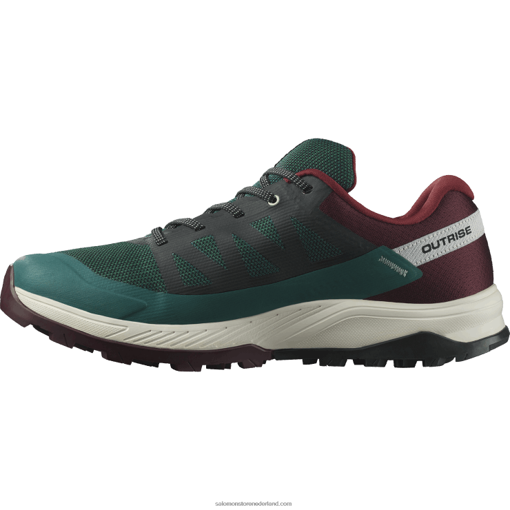 wandelschoenen voor heren - outrise clima waterdicht Salomon 22DD855 ponderosapijnboom/bittere chocolade/vanille-ijs