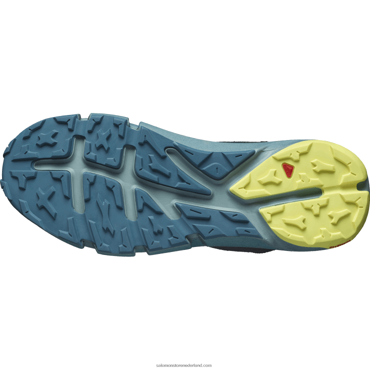 wandelschoenen voor heren - predict hike mid gore-tex Salomon 22DD856 donkere saffier/blauwe as/zonnige limoen