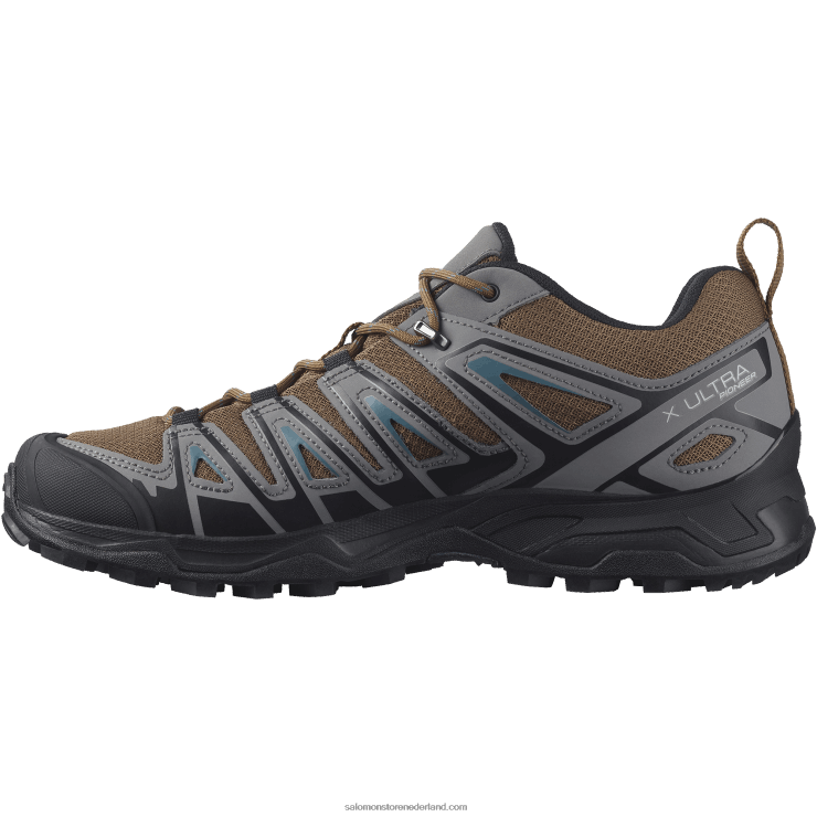 wandelschoenen voor heren - x ultra pioneer aero Salomon 22DD820 toffee/stille tint/wilde eend blauw