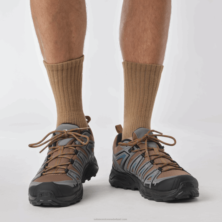 wandelschoenen voor heren - x ultra pioneer aero Salomon 22DD820 toffee/stille tint/wilde eend blauw