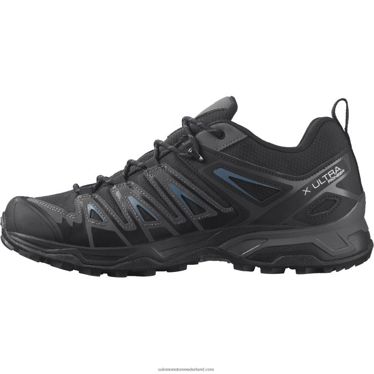 wandelschoenen voor heren - x ultra pioneer clima waterdicht Salomon 22DD838 zwart/magneet/bluesteel