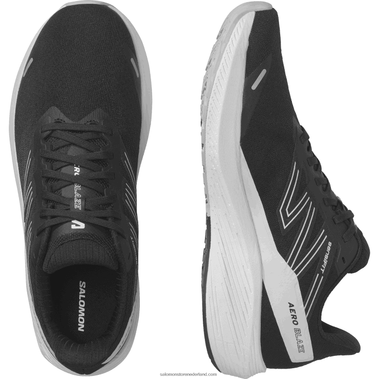 hardloopschoenen voor heren - aero blaze Salomon 22DD81067 zwart/wit/maansteen