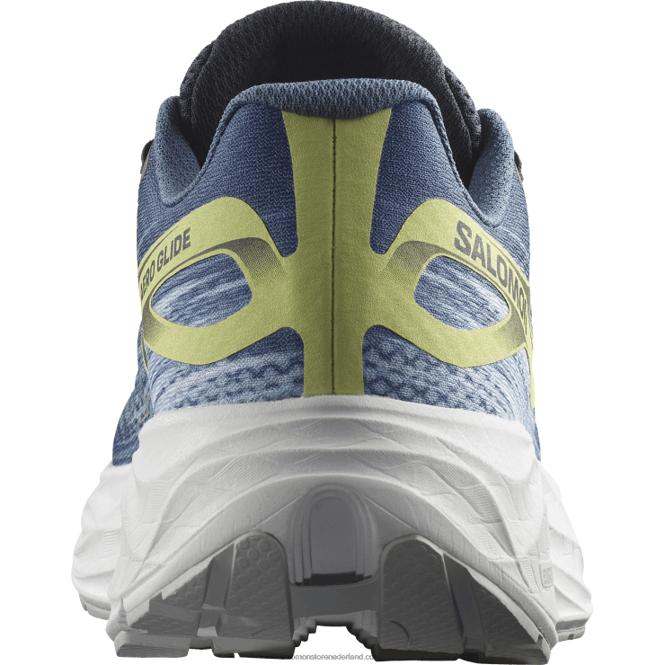 hardloopschoenen voor heren - aero glide Salomon 22DD81063 blauwe as/donkere saffier/zonnige limoen