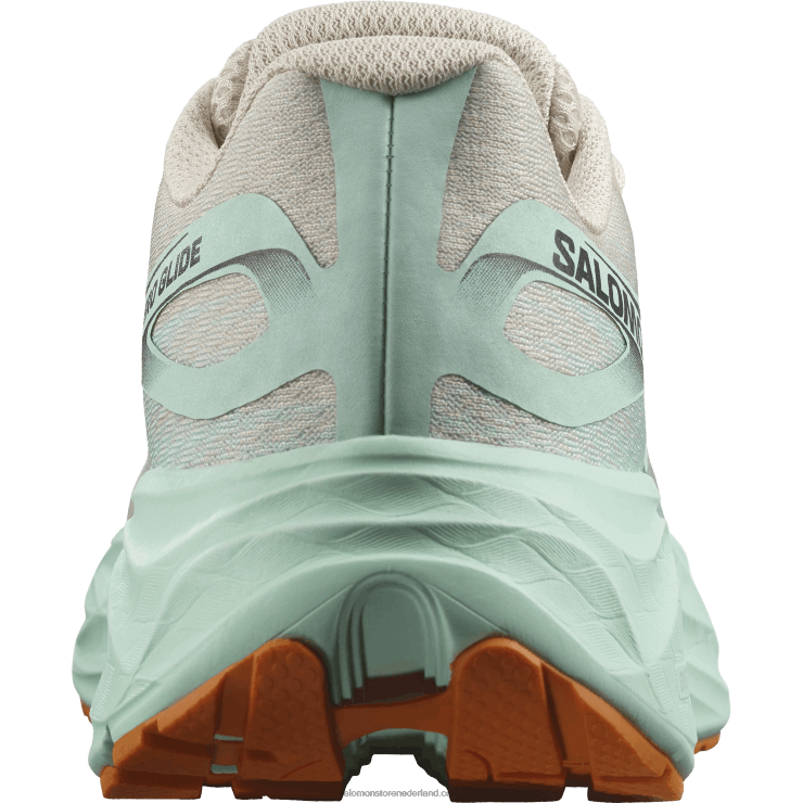 hardloopschoenen voor heren - aero glide Salomon 22DD81066 gebleekt zand/yucca/oranje peper