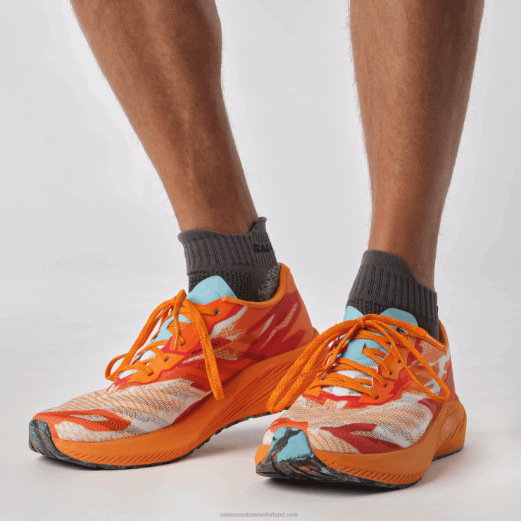 hardloopschoenen voor heren - aero volt Salomon 22DD860 kurkuma/vurig rood/blauw uitstraling