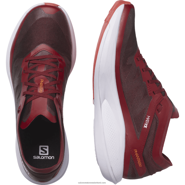 hardloopschoenen voor heren - fantasma Salomon 22DD81072 fietsen rood/paars heide/levendig oranje