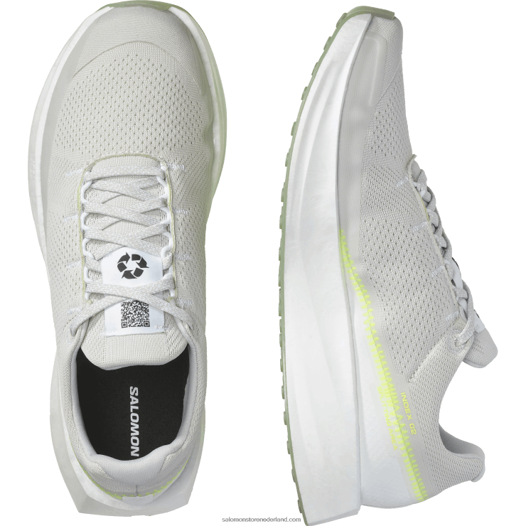 hardloopschoenen voor heren - index 02 Salomon 22DD81069 wit/maansteen/veiligheidsgeel