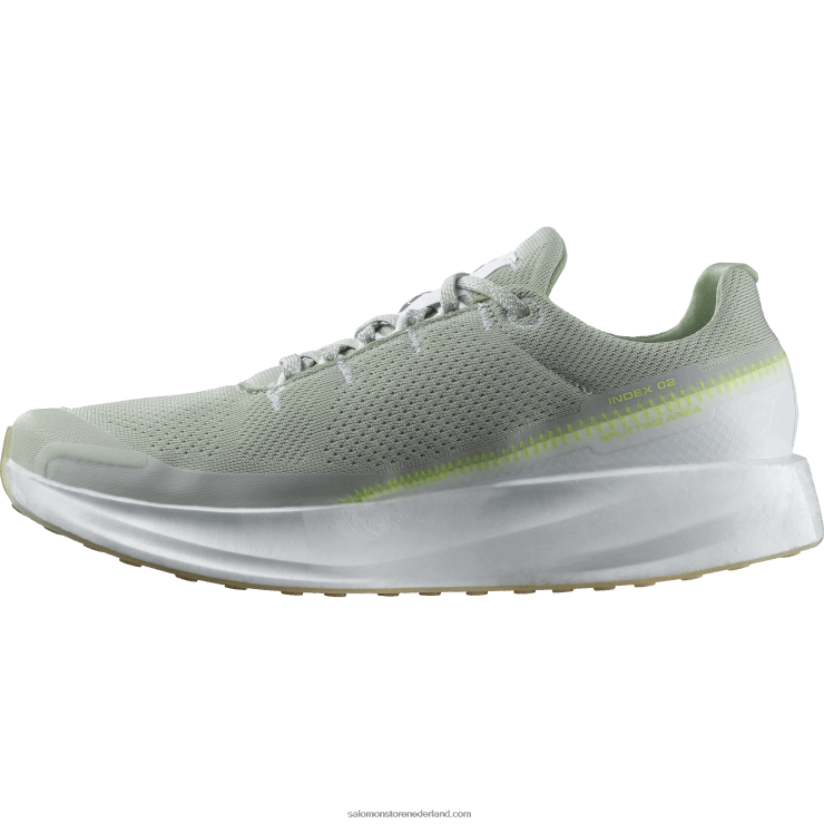 hardloopschoenen voor heren - index 02 Salomon 22DD81070 wit/woestijnsalie/veiligheidsgeel