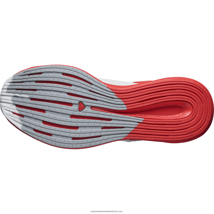 hardloopschoenen voor heren - spectur Salomon 22DD81075 wit/poppy rood/vlammend oranje