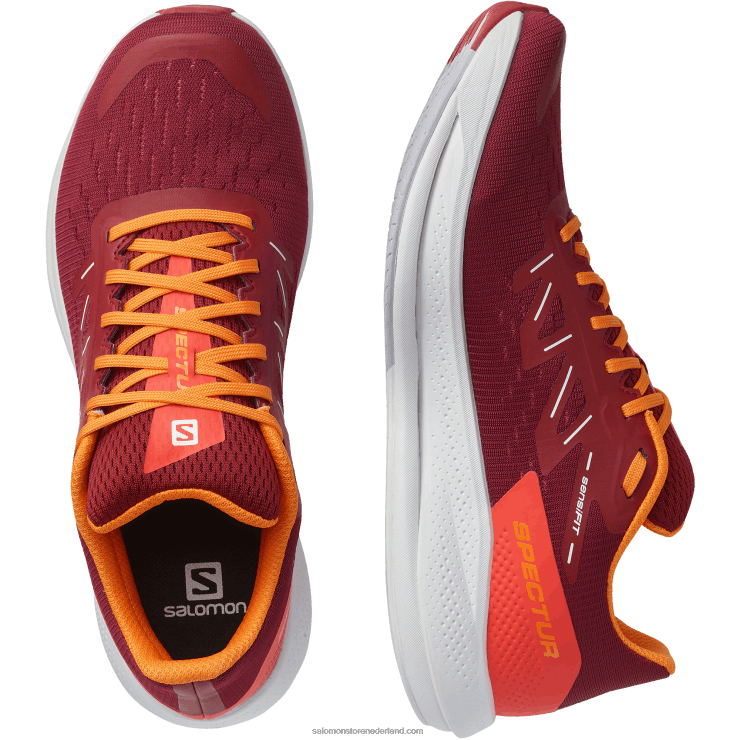 hardloopschoenen voor heren - spectur Salomon 22DD81077 fietsen rood/levendig oranje/paars heide