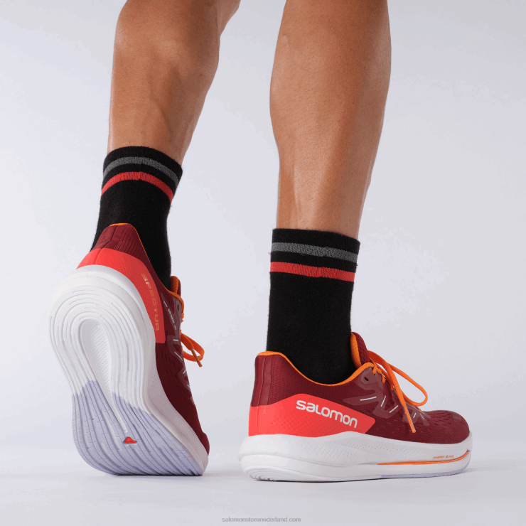 hardloopschoenen voor heren - spectur Salomon 22DD81077 fietsen rood/levendig oranje/paars heide