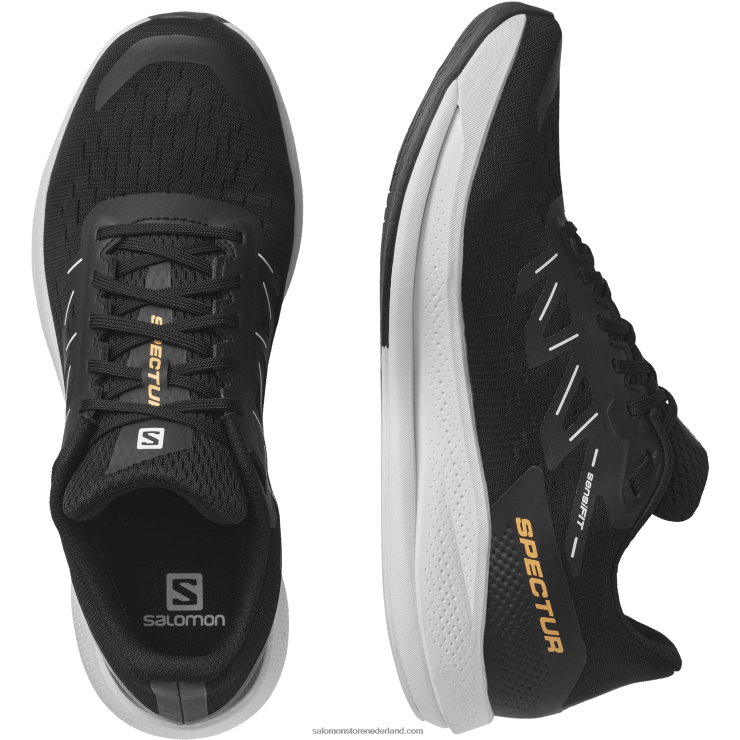 hardloopschoenen voor heren - spectur Salomon 22DD81078 zwart/wit/fel oranje