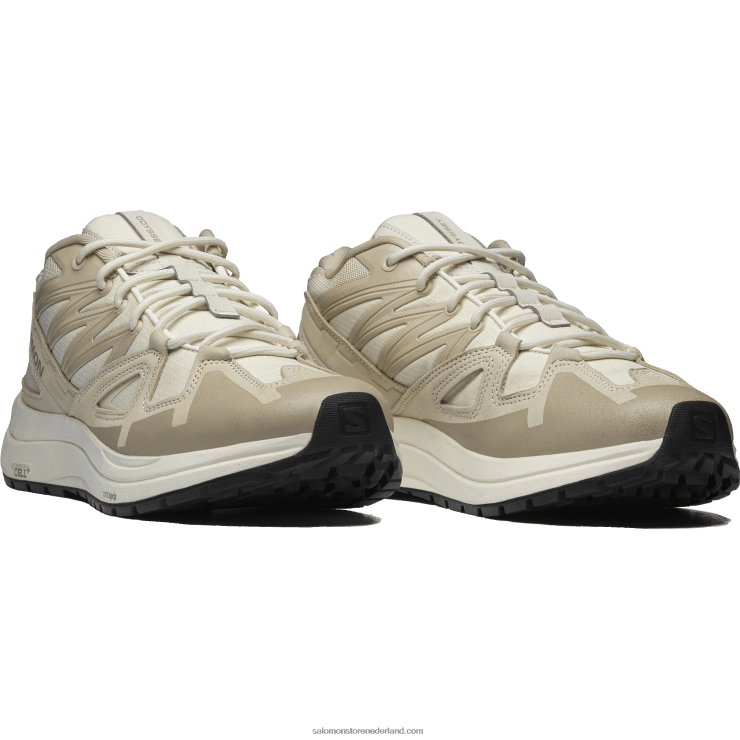 sportschoenen voor heren - odyssey 1 leer geavanceerd Salomon 22DD8221 regenachtige dag/veergrijs/vanille-ijs