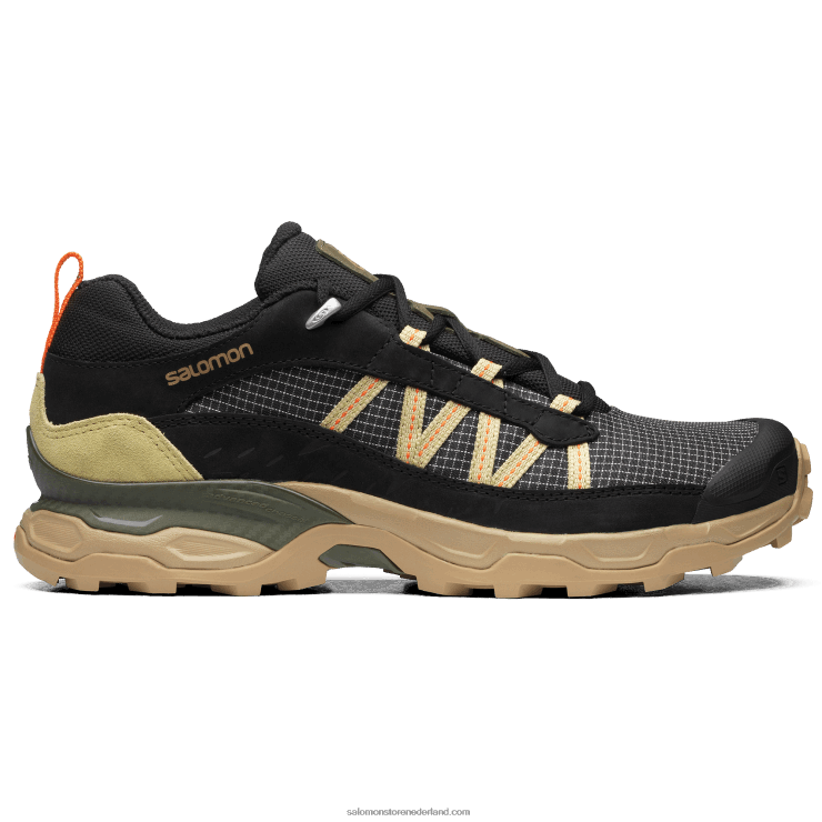 sportschoenen voor heren - onderdak laag leer Salomon 22DD8170 zwart/kelp/prei groen