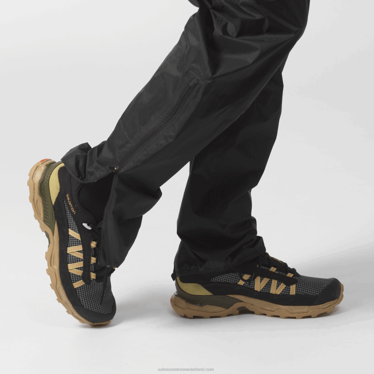 sportschoenen voor heren - onderdak laag leer Salomon 22DD8170 zwart/kelp/prei groen