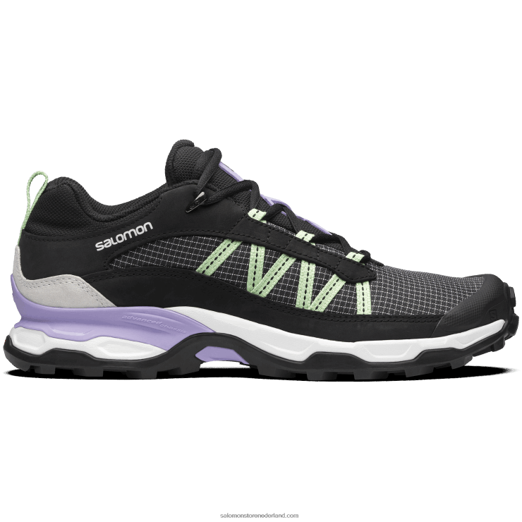 sportschoenen voor heren - onderdak laag leer Salomon 22DD8172 zwart/wit/patina groen