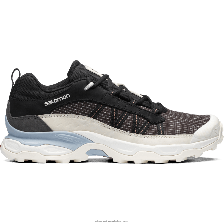 sportschoenen voor heren - onderdak laag leer Salomon 22DD8173 chocolade pruim/vanille ijs/zen blauw