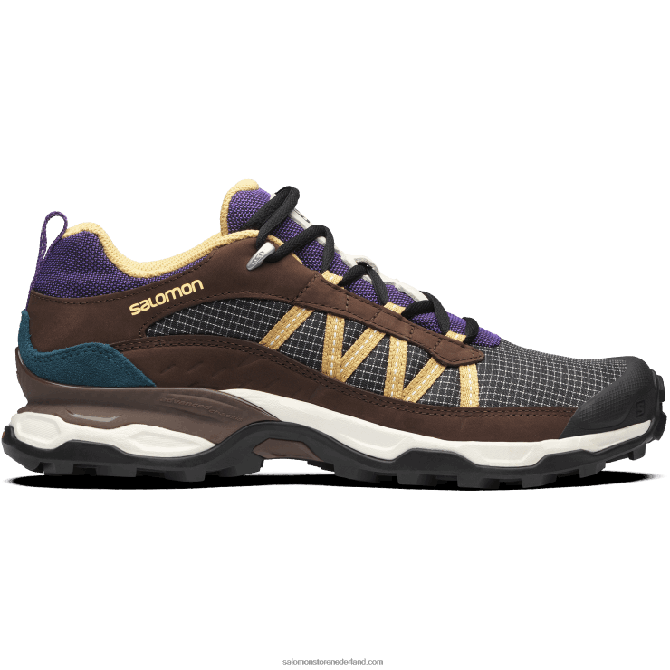 sportschoenen voor heren - onderdak laag leer Salomon 22DD8174 vanille-ijs/chocoladefondant/herfstblad