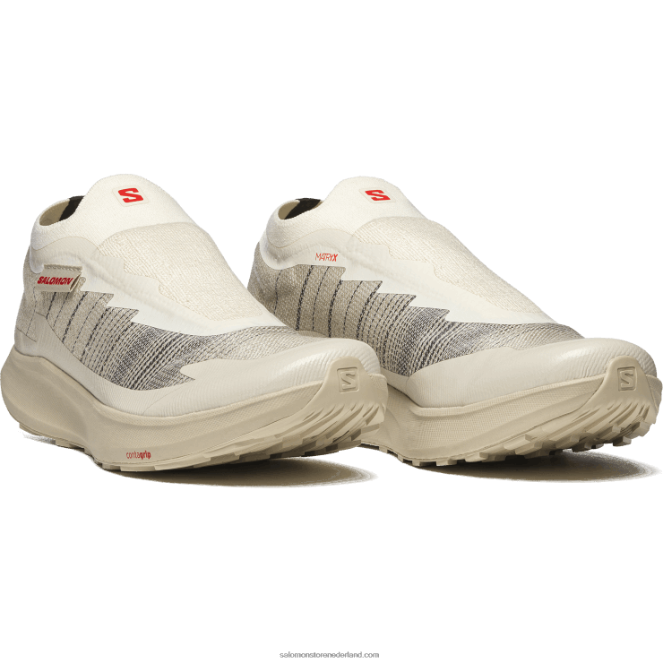 sportschoenen voor heren - pulsar advanced Salomon 22DD8141 vanille-ijs/veergrijs/vurig rood