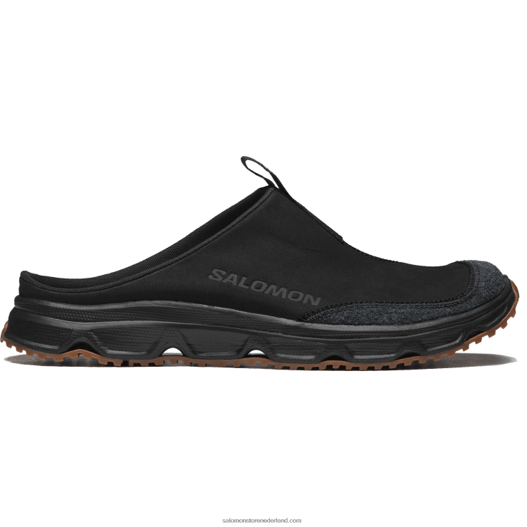sportschoenen voor heren - rx slide leer geavanceerd Salomon 22DD8183 zwart/gom8